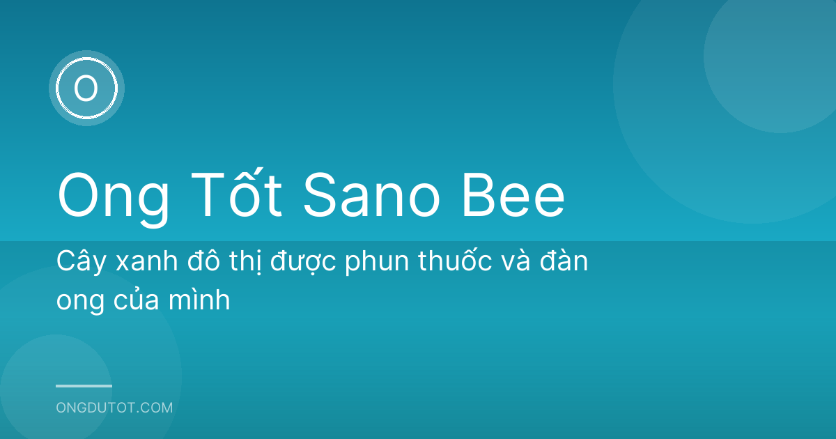 Cây xanh đô thị được phun thuốc và đàn ong của mình