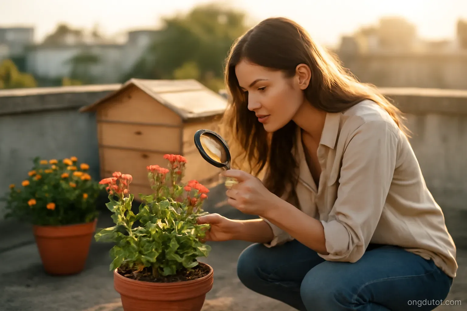 Ong dú bỏ tổ vì hoa thiếu dinh dưỡng trên sân thượng phố: cách chọn cây đúng
